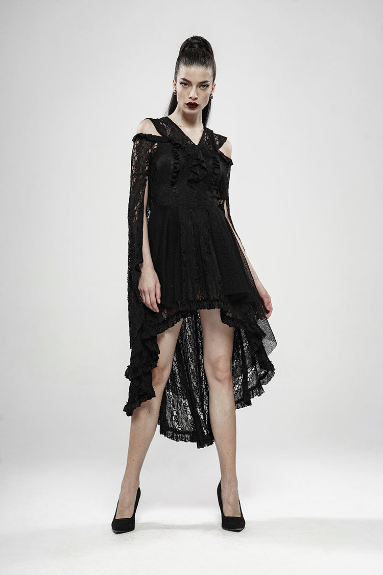 WQ-456 Wilderness Witch Lace Irregular Dress