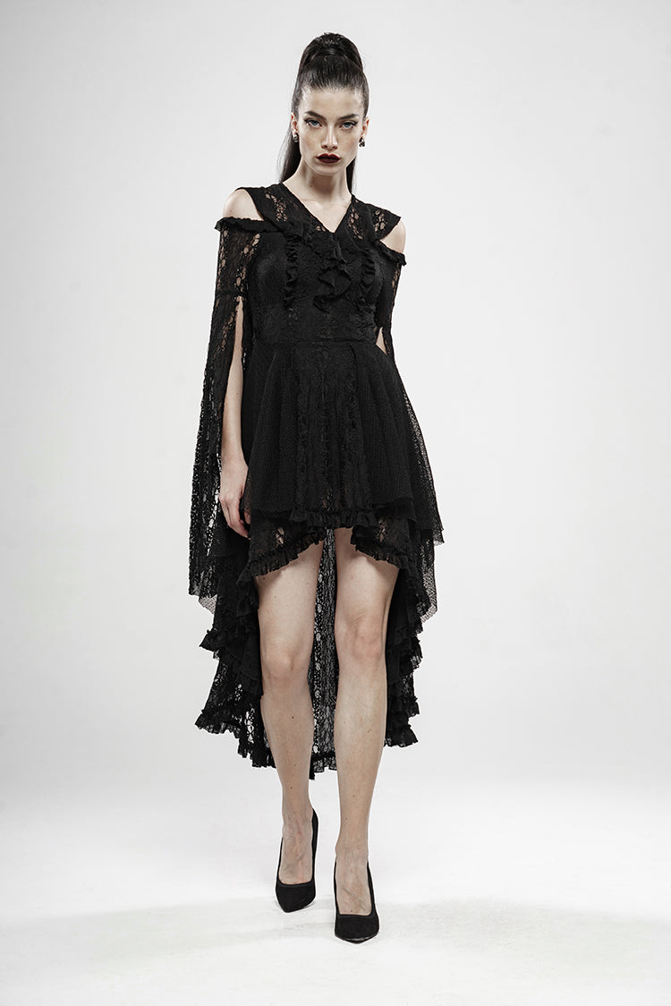 WQ-456 Wilderness Witch Lace Irregular Dress