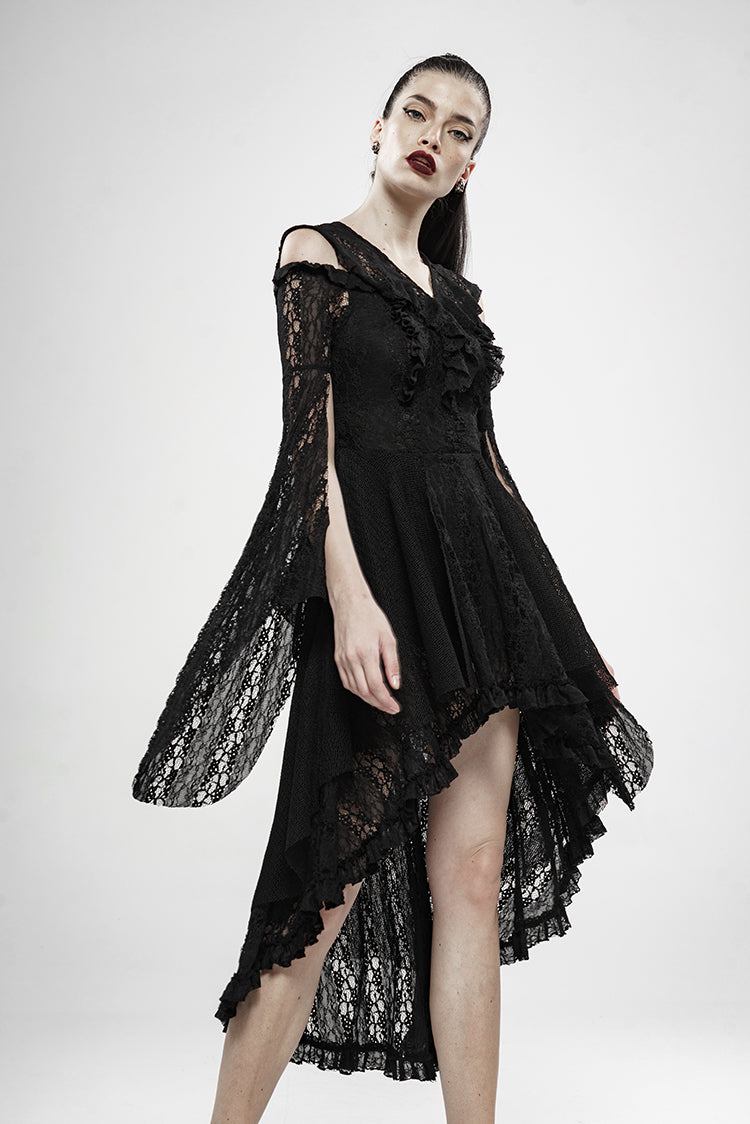 WQ-456 Wilderness Witch Lace Irregular Dress