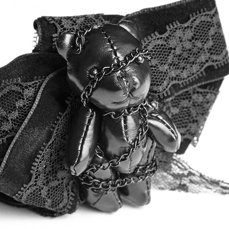 LS-048 Kawaii Gothic Accessories Chain Little Bear Necktie