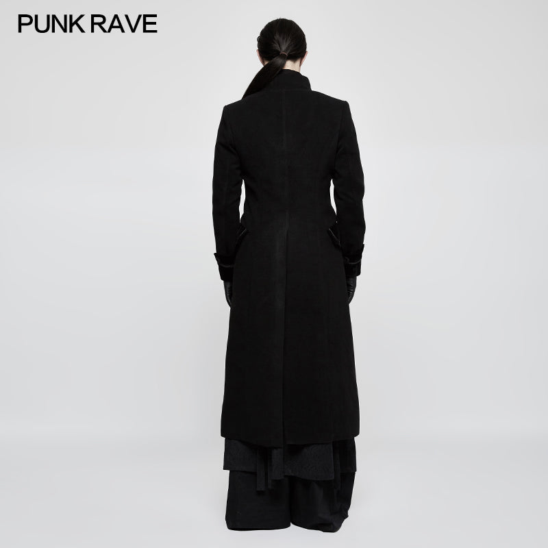 Y-798 Exquisite Gorgeous Long black Gothic Coat For Men