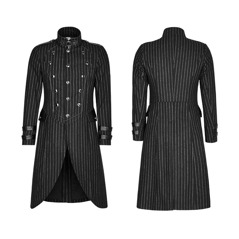 Y-808 Military Uniform Striped Punk Jacket Medium Style