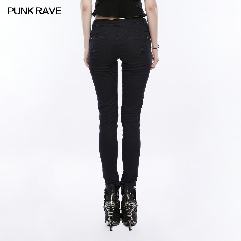 OK-310 Daily Personality Military Uniform Punk Pants