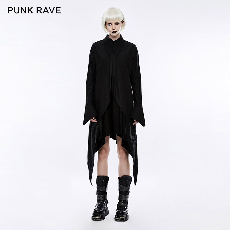 OPQ-213 Loose Comfortable Cotton Gothic Shirt Dress