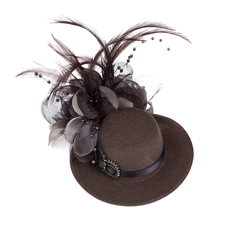 WS-244 Punk Accessories Steampunk Lower Mini Style Hat