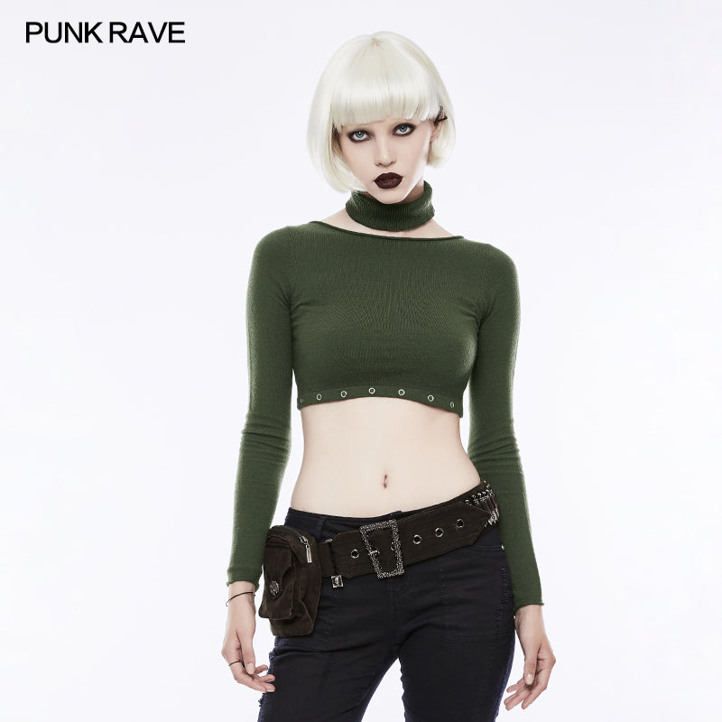 WS-245 Personality Punk Accessory Removable Belt With Vertical Bag