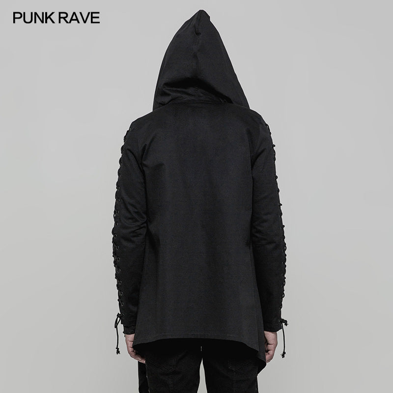 OY-879 Handsome Loose Hooded Punk Coat For Men