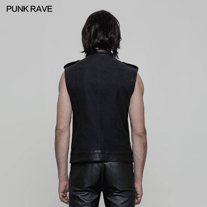 OY-858 Daily Simple Fashion Punk Vest For Men