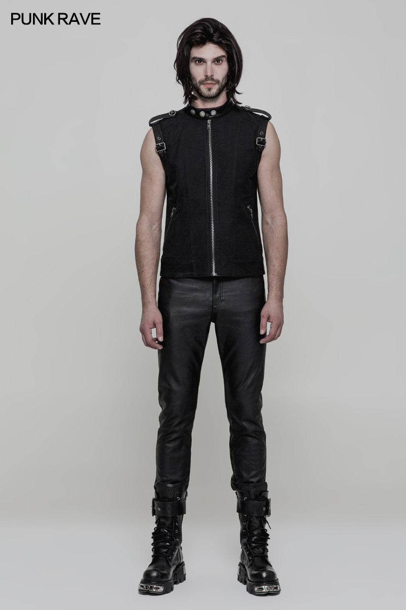 OY-858 Daily Simple Fashion Punk Vest For Men