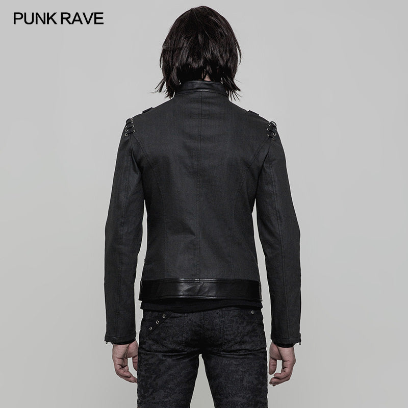 WY-870 Super Cool Short Punk Jacket For Men