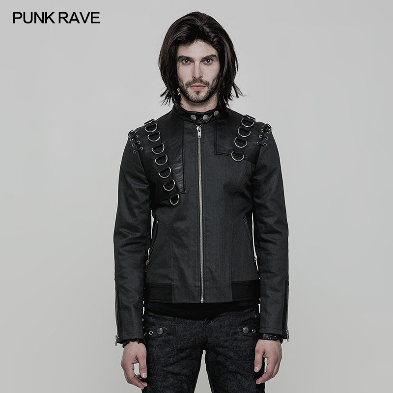 WY-870 Super Cool Short Punk Jacket For Men