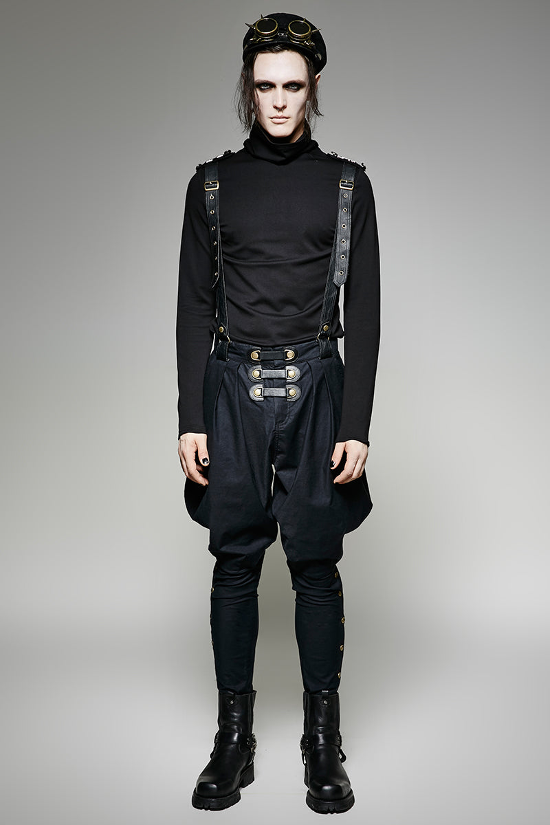 K-269 Military Elastic Twill Denim Baggy Gothic Pants For Men