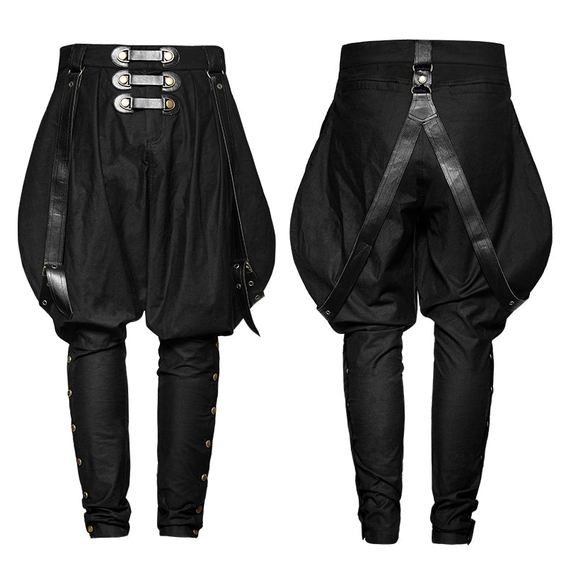 K-269 Military Elastic Twill Denim Baggy Gothic Pants For Men