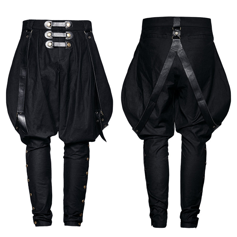 K-269 Military Elastic Twill Denim Baggy Gothic Pants For Men