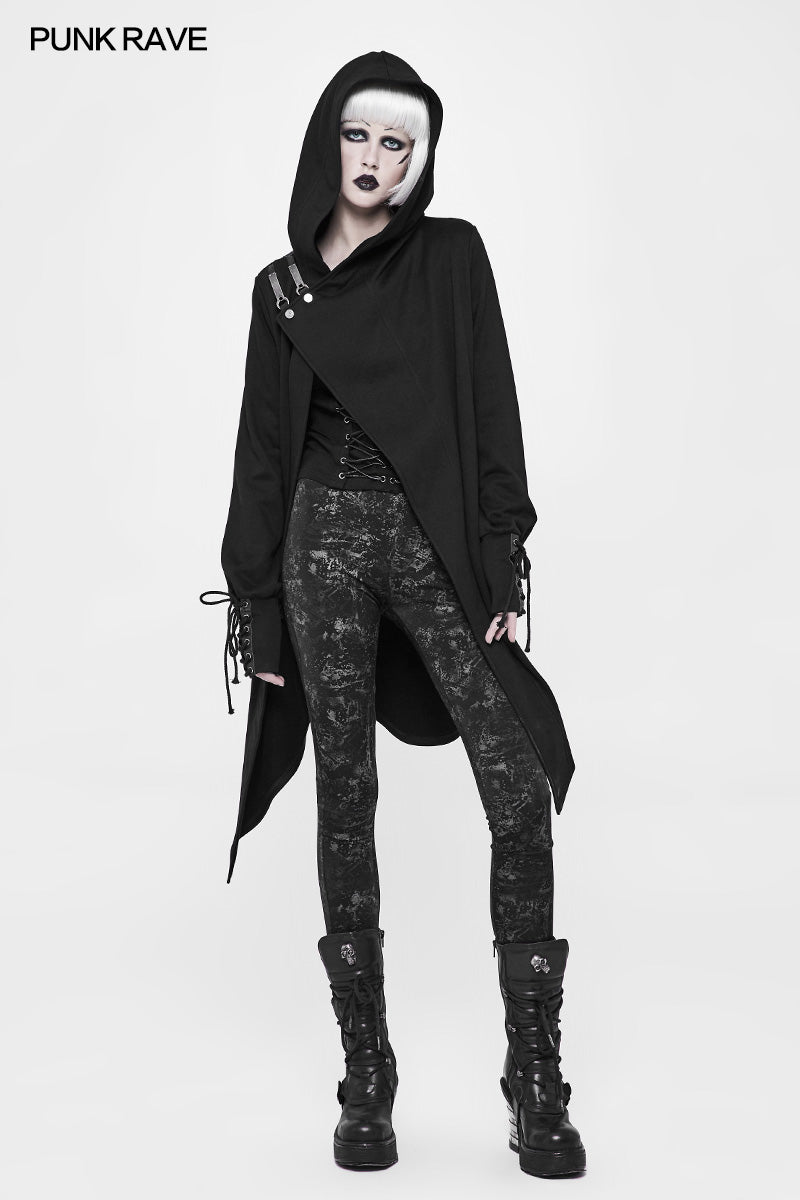 OY-901 Witch Cardigan Sweater Punk Coat With Hood