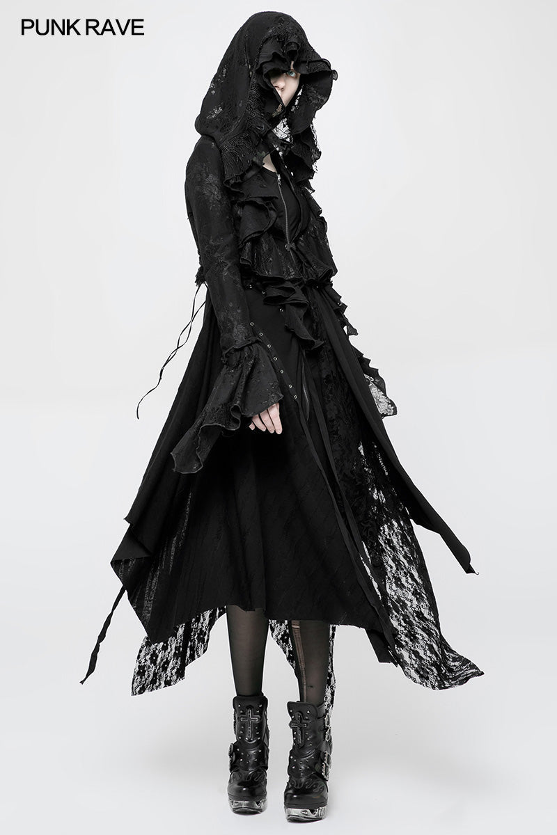 WY-886 Gothic Decadent Short Coat Lace Mesh Shrug Bolero