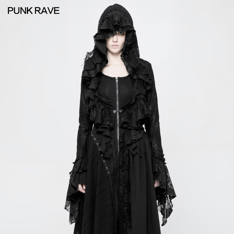 WY-886 Gothic Decadent Short Coat Lace Mesh Shrug Bolero