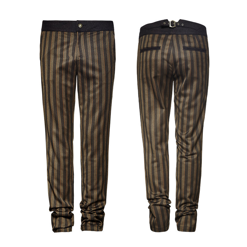 K-271 Rugged Stripes High Grade Suit Elegant Gothic Pants