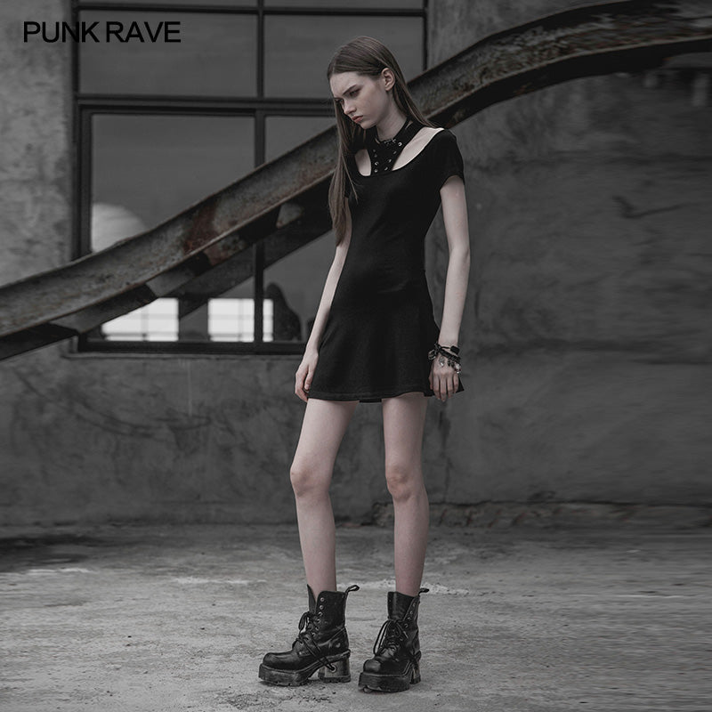 OPQ-318 Punk Rave Corn Tie Rope Knitted Dress