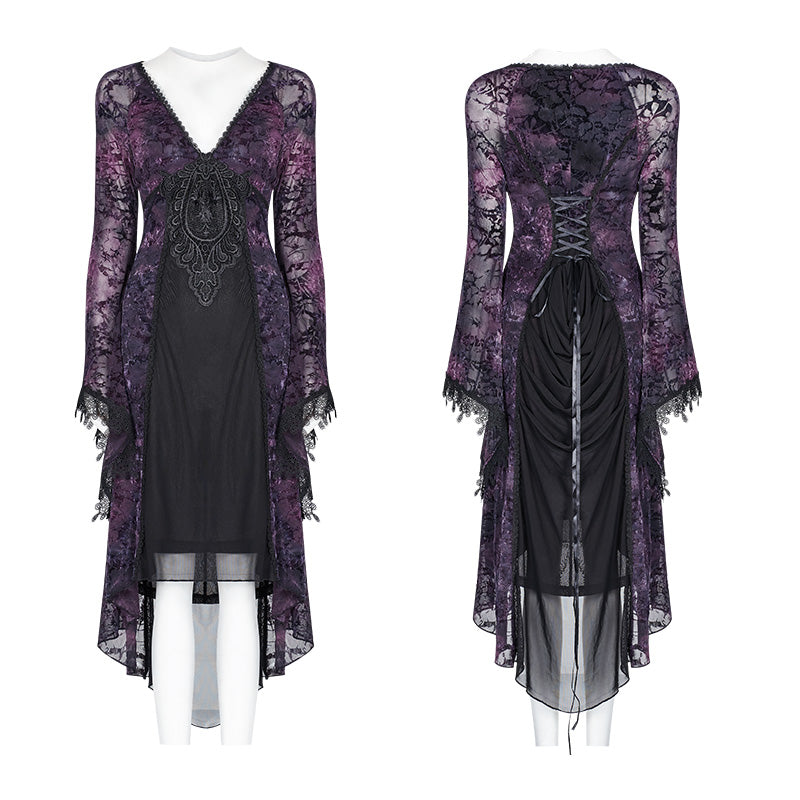 OQ-388 Gothic Goddess Classical Mid-length Dress