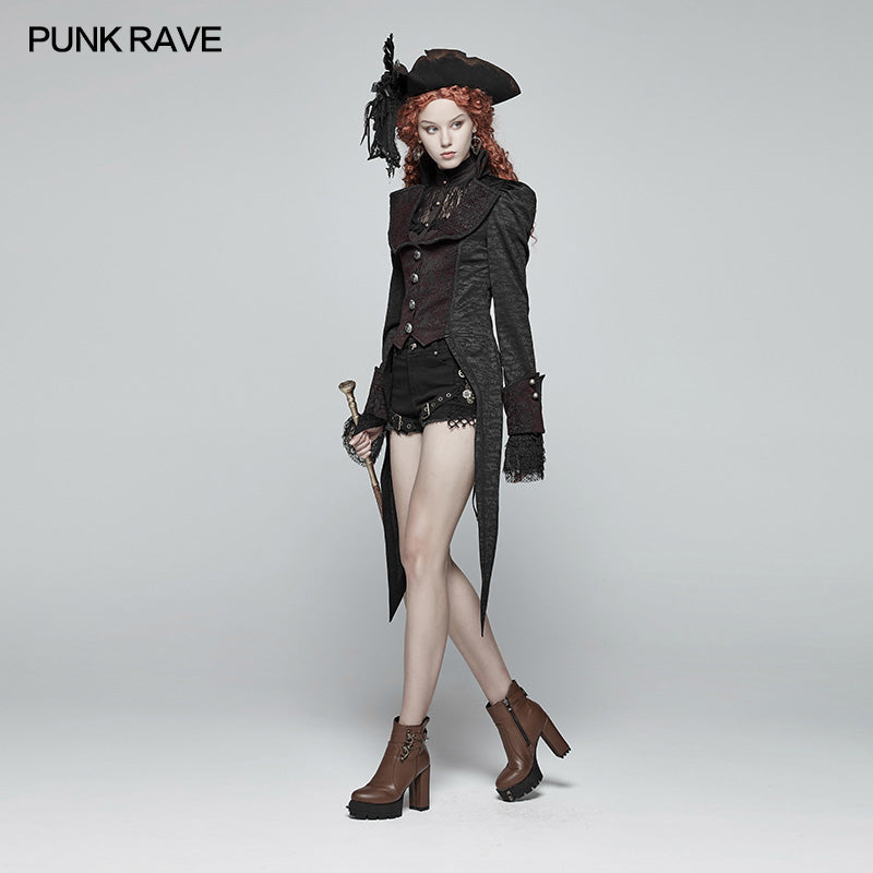 WY-982 Gothic Dress Swallow Tail Coat