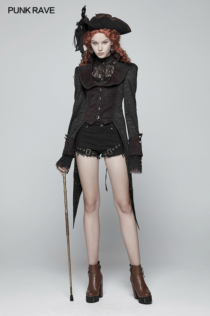 WY-982 Gothic Dress Swallow Tail Coat