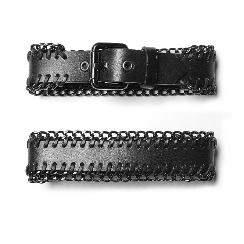 WS-297 Punk PU -studded Chain Choker