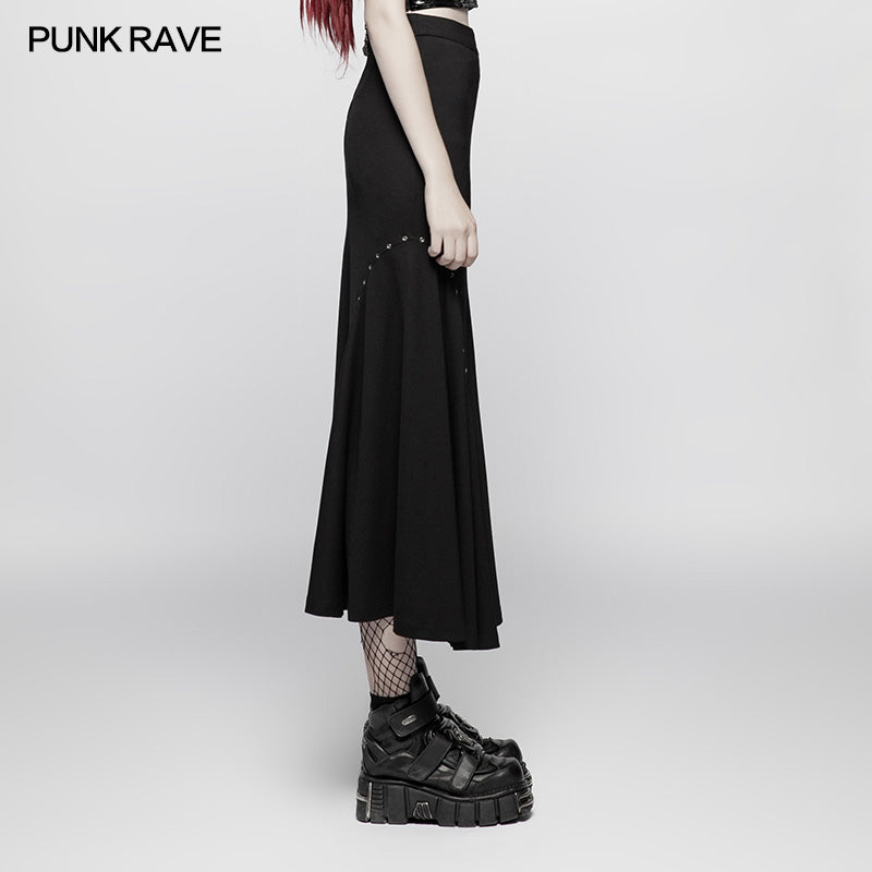 WQ-373 Punk Sexy Slim Fit Split Half Skirt