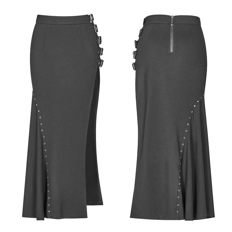 WQ-373 Punk Sexy Slim Fit Split Half Skirt