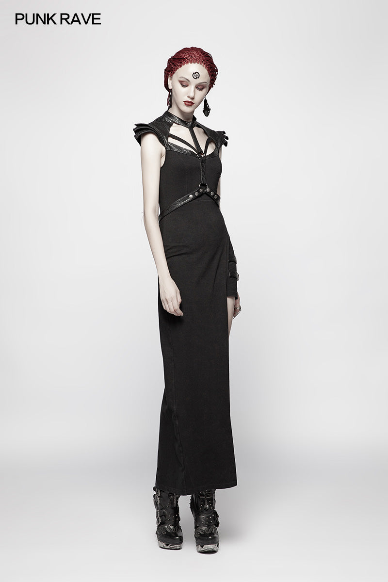 WQ-377 Punk Asymmetric Sexy Dress