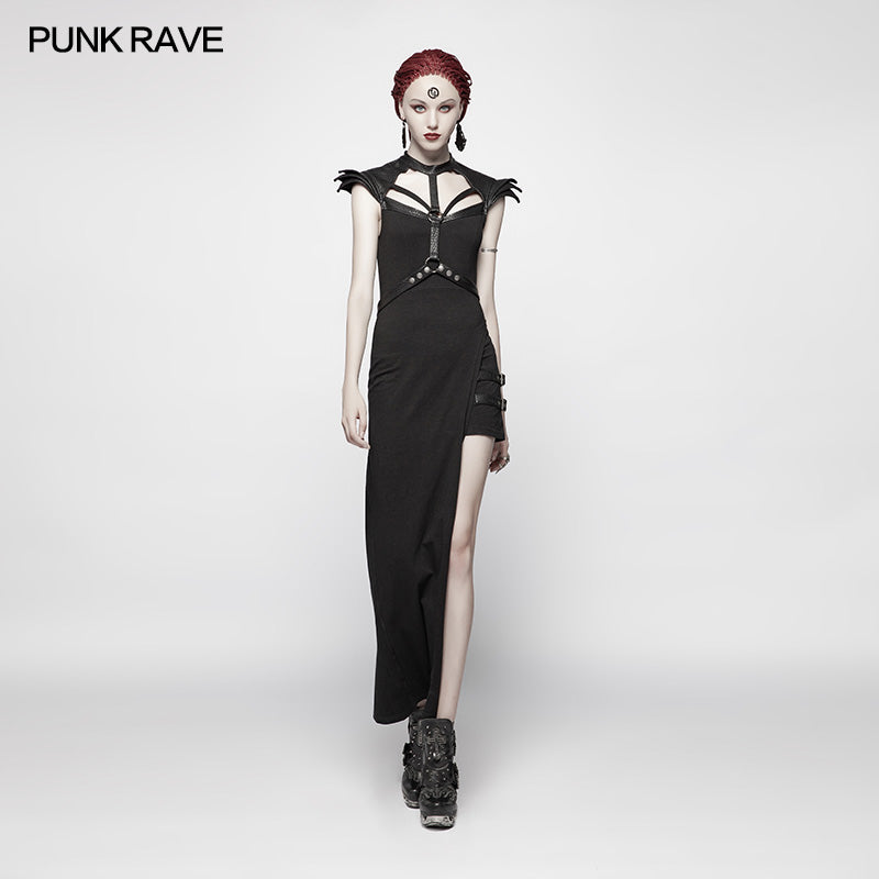 WQ-377 Punk Asymmetric Sexy Dress