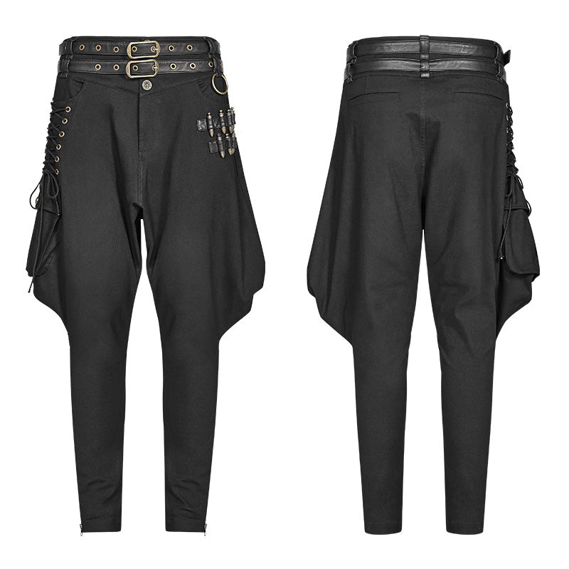 WK-359 Steampunk Breeches Half Bloom Pants With Bullet Decoration