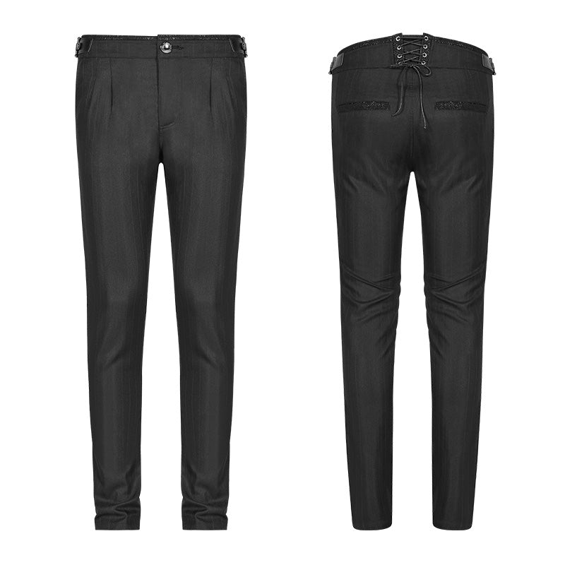 OK-362 Men Simple Daily Wear Gothic Trousers