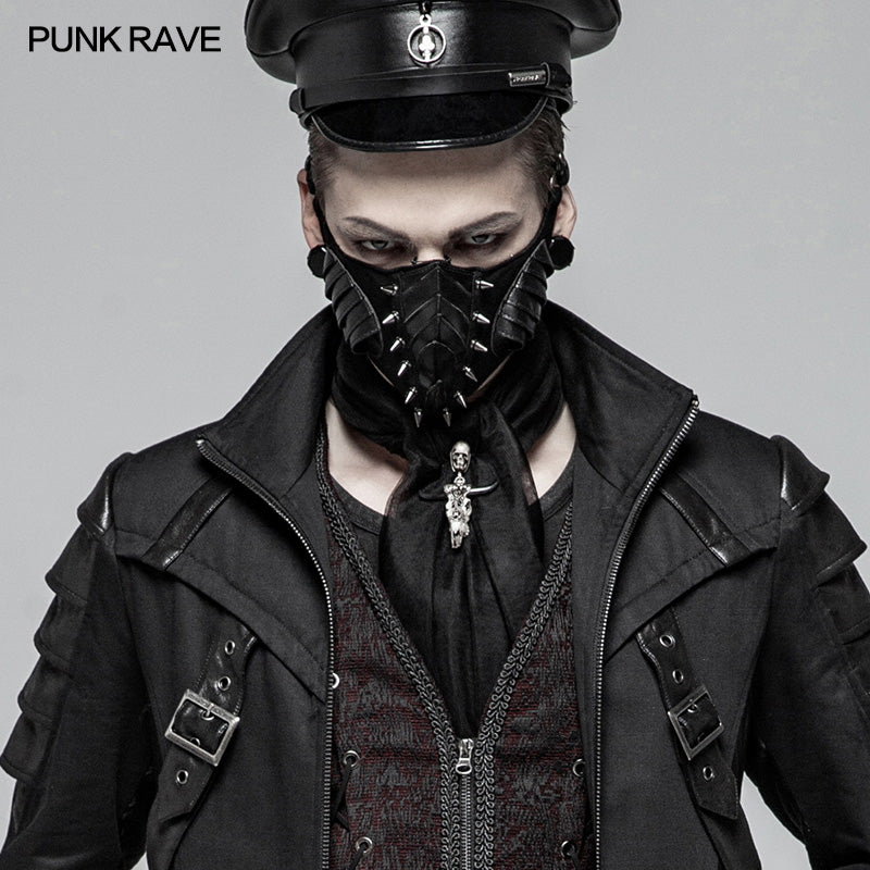 WS-300 Punk Dark Mask For Male And Female With Studded Decoration