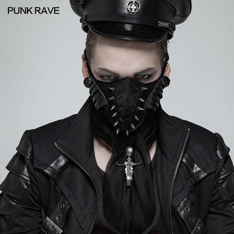 WS-300 Punk Dark Mask For Male And Female With Studded Decoration