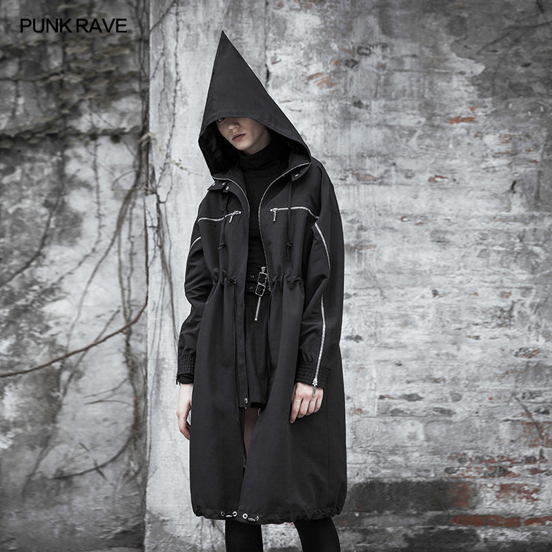 OPY-351XCF Wizard Hat Drawstring Loose Long Windbreaker