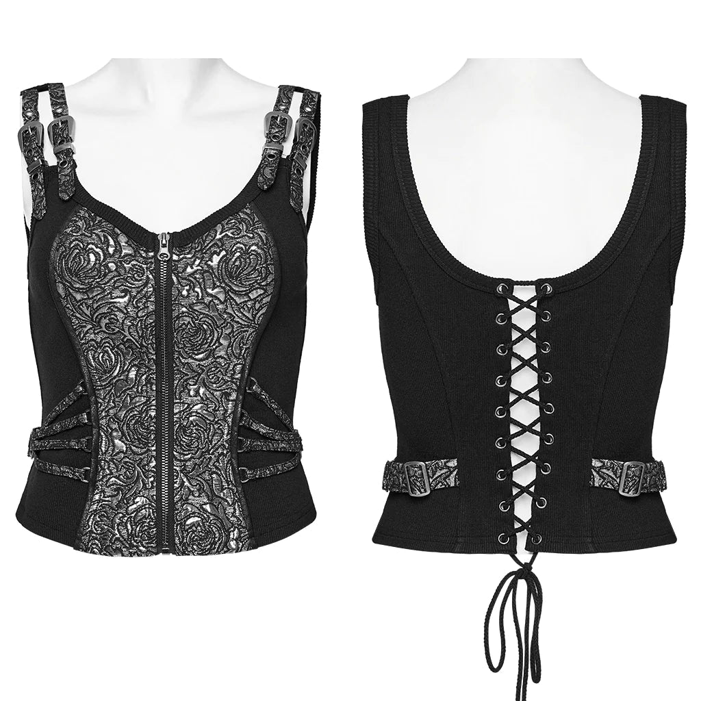 WY-1037MJF Steampunk Jacquard Vest