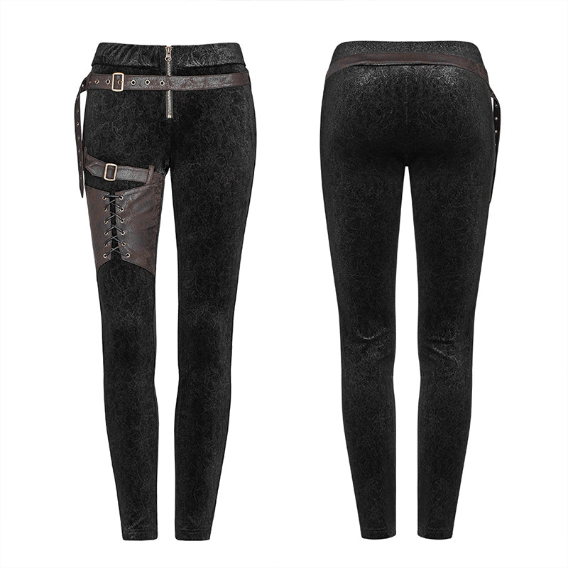 WK-374 Steam Punk Leggings Women Personalized Pants