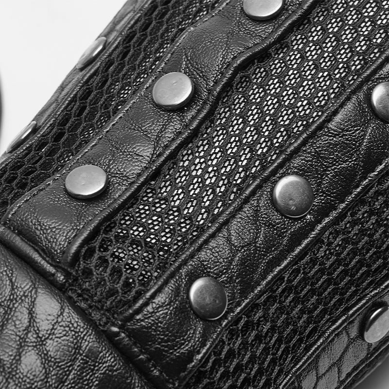 WS-314 Chinese Style Texture Leather Plate Gloves