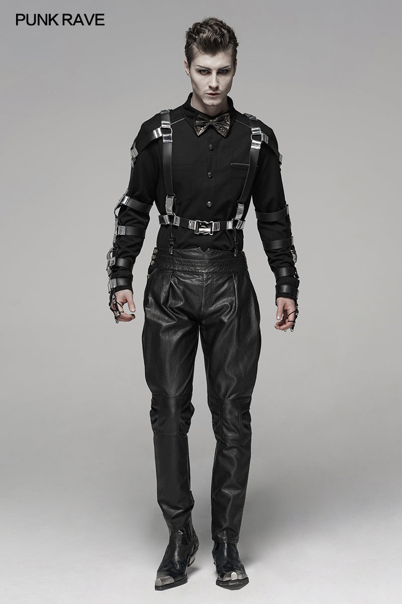 WY-1110CCM PUNK Light Metal Zipper Shirt