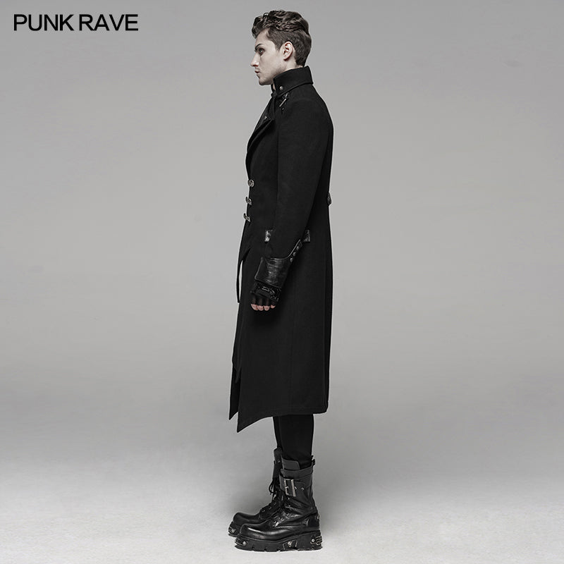 Y-791M Punk Worsted Long Coat