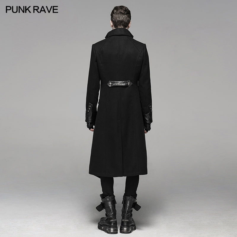 Y-791M Punk Worsted Long Coat