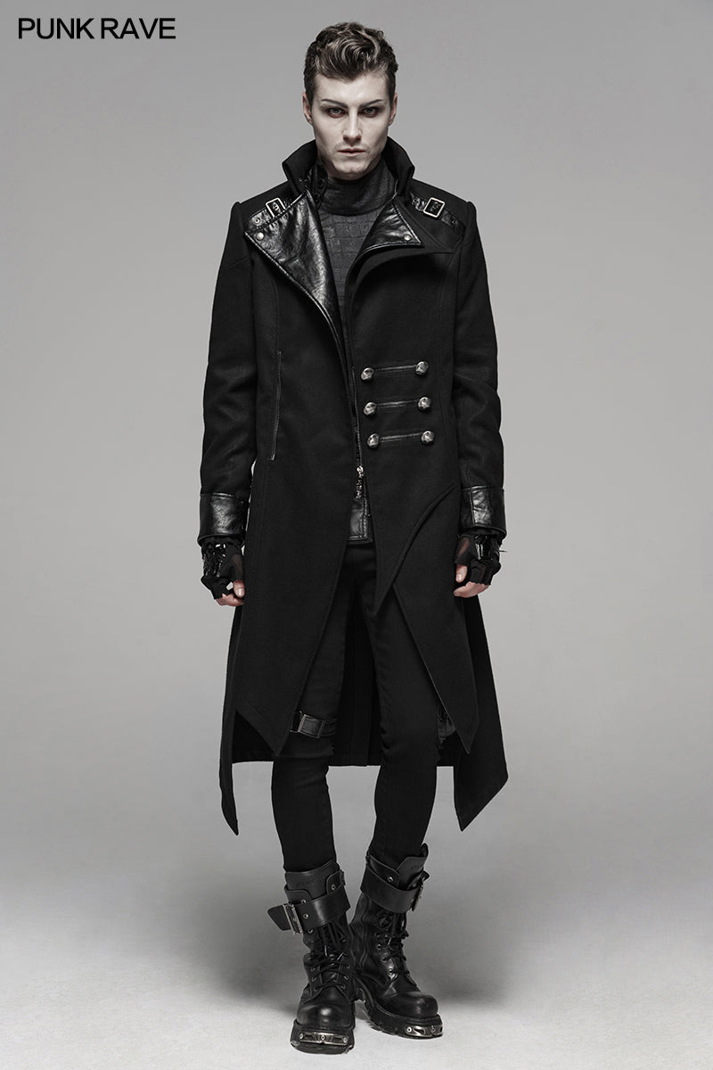 Y-791M Punk Worsted Long Coat