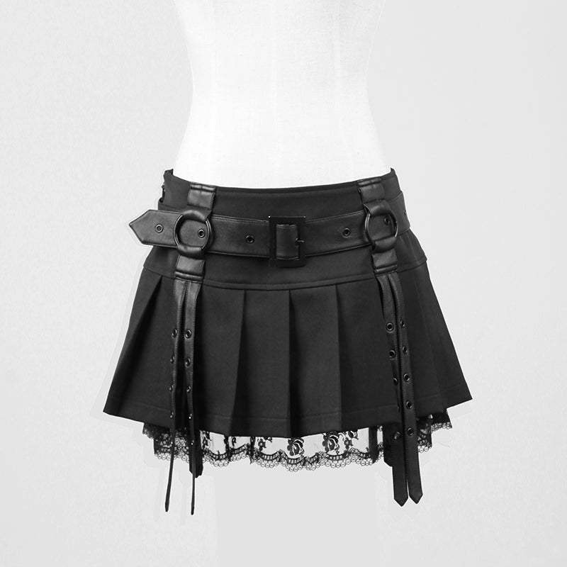 Q-220 Elegant Sexy Short Tight Mini Gothic Skirt