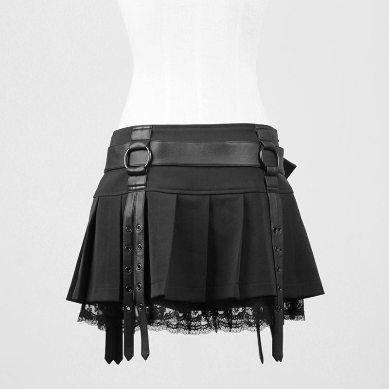 Q-220 Elegant Sexy Short Tight Mini Gothic Skirt