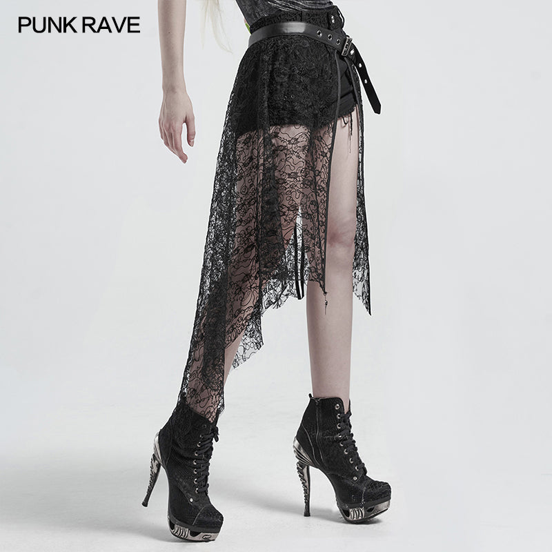 WS-408YDF Gothic lace mesh belt