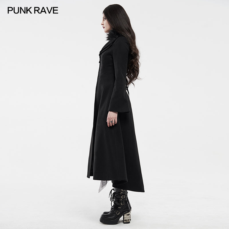 WY-1214LCF gothic embroideredlong coat