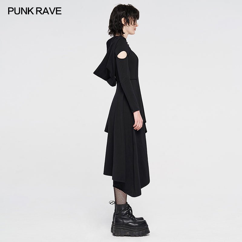 WQ-455LQF Punk knitted asymmetrical dresses