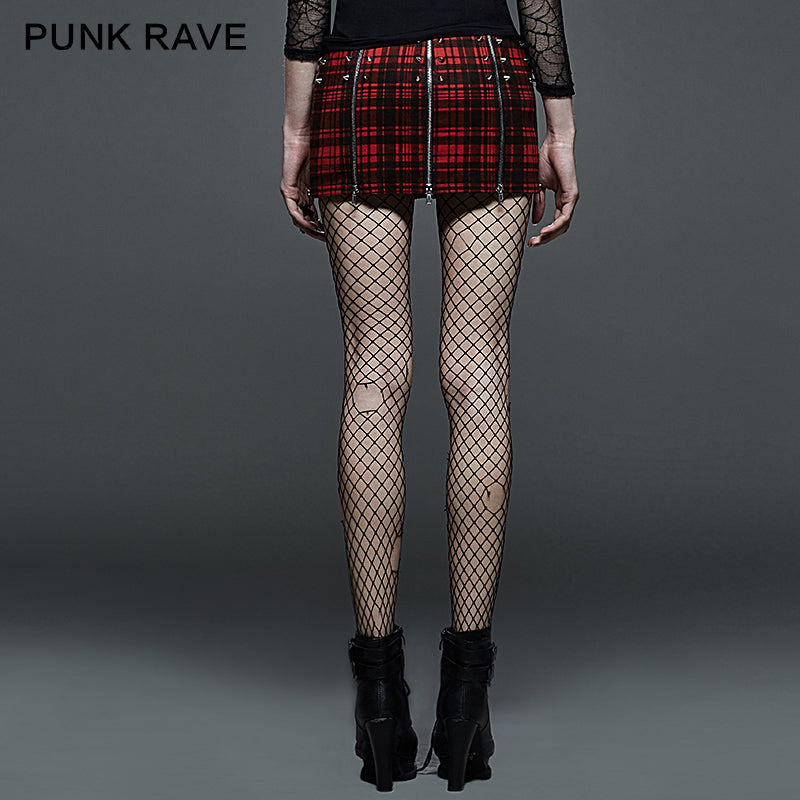 Q-264 Two Wear Latest Fashion Ladies Extreme Short Punk Skirt