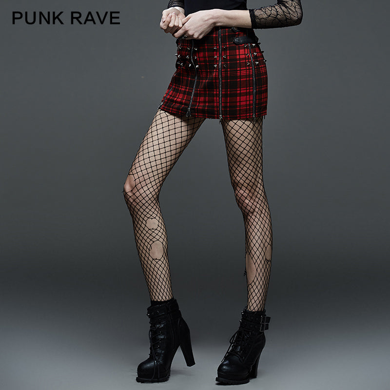 Q-264 Two Wear Latest Fashion Ladies Extreme Short Punk Skirt